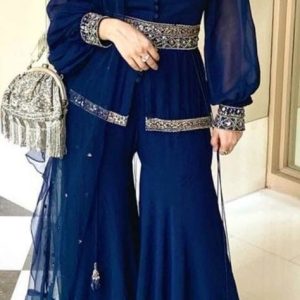Blue Diamond Sharara Set